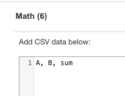 Data table header row