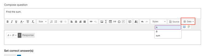 Adding parameters from the Formula Template