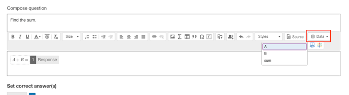 Adding parameters from the Formula Template